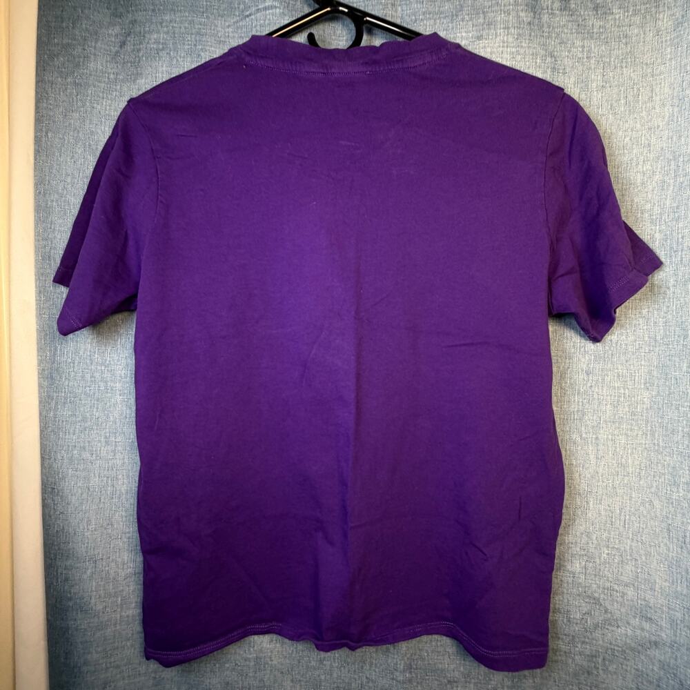 Sézane Purple Organic Cotton Crewneck T-Shirt XS Short Sleeve France - Picture 4 of 5